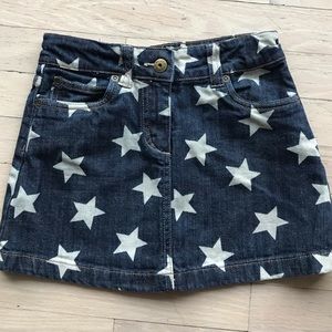 Mini Boden Denim Mini Skirt 7-8